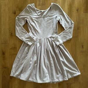 aritzia talula light purple long sleeve dress